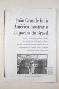 JOÃO GRANDE FOI À AMÉRICA MOSTRAR A CAPOEIRA DO BRASIL