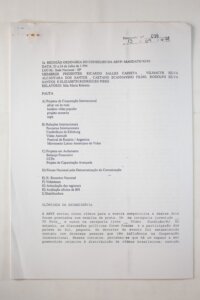REUNIÃO ORDINÁRIA DO CONSELHO DA ABVP - MANDATO 1993-1995