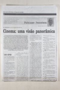 CINEMA UMA VISÃO PANORÂMICA
