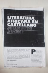 LITERATURA AFRICANA EM CASTELLANO